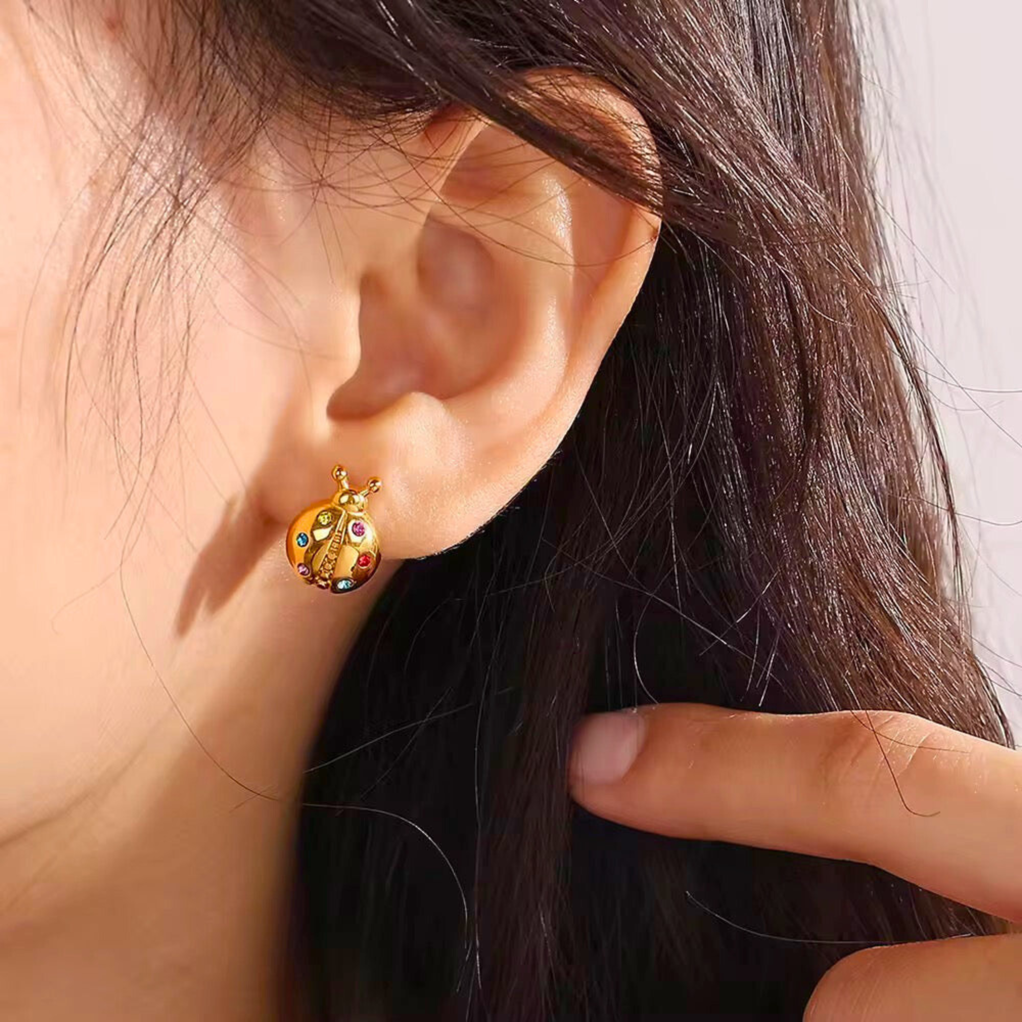 LadyBug Studs