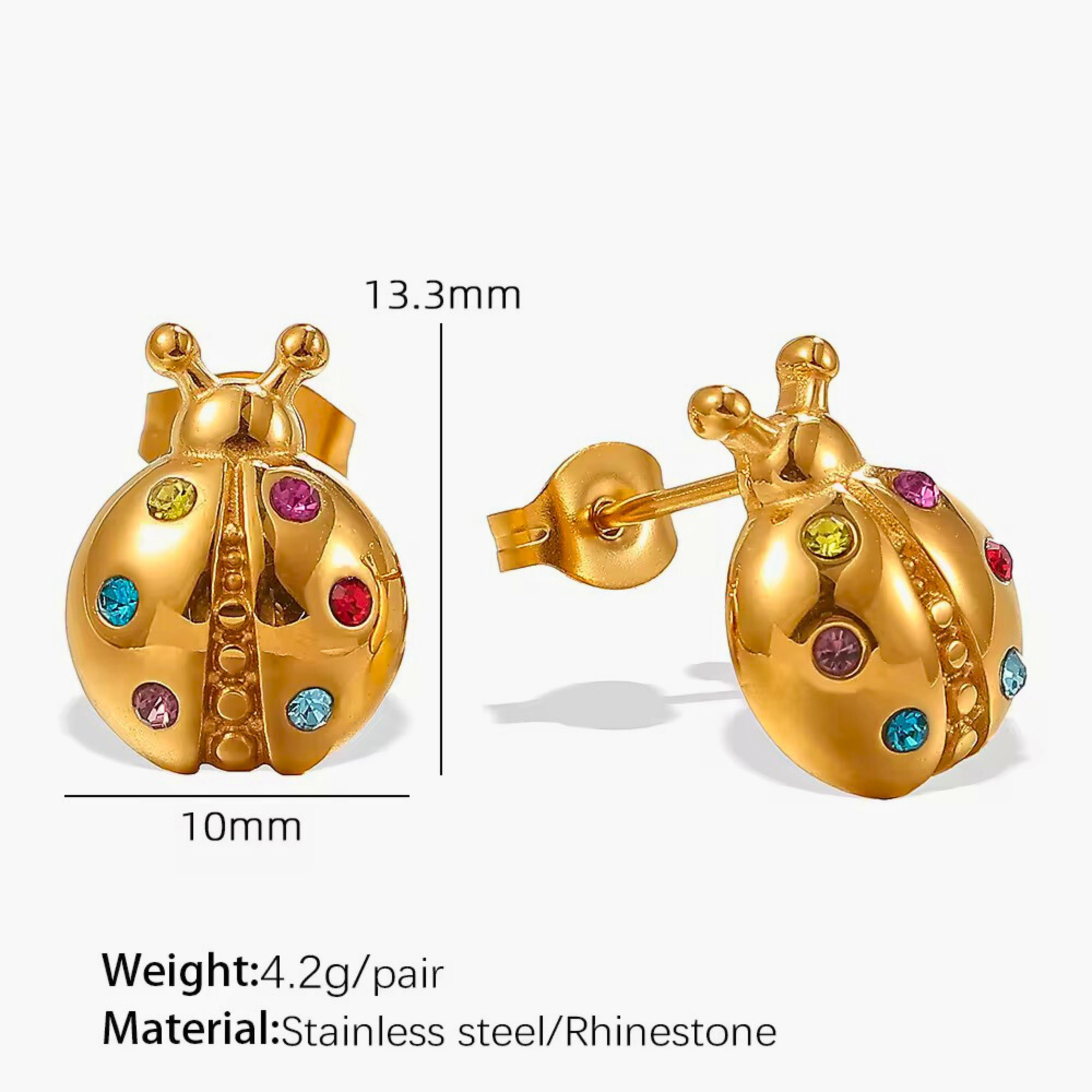 LadyBug Studs