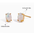 Opaline Studs