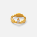 Aurora Tear Drop ring