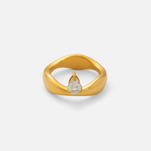 Aurora Tear Drop ring