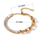 Tennis U Chain Bracelet