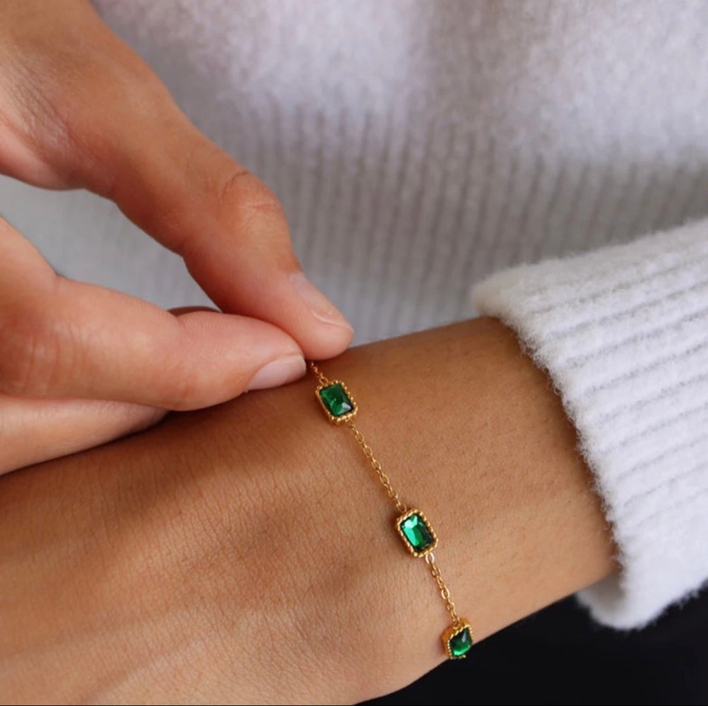 Quinn Emerald Bracelet