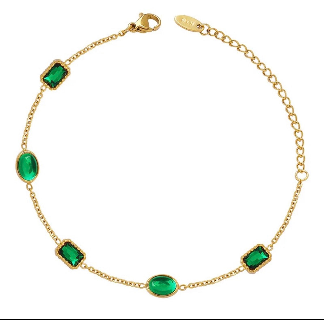 Quinn Emerald Bracelet